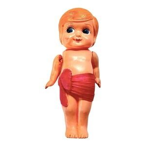 Vtg Kewpie Rose O'Neill Celluloid Hinged Arms Doll Japan 6" Inspection Sticker